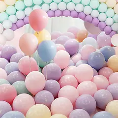 Pastel Balloons - 20 Pcs (Multi Color) - Rokomari